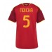 AS Roma Evan Ndicka #5 Dámské Domácí Dres 2026-27 Krátkým Rukávem AS Roma Evan Ndicka #5 Dámské Domácí Dres 2026-27 Krátkým Rukávem